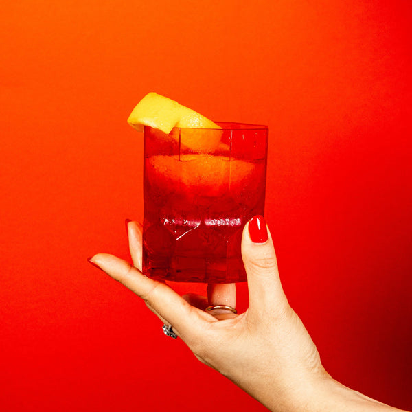 Crystal Touch Set 6 Assorted Tumbler Drink Glasses Amprio Milano