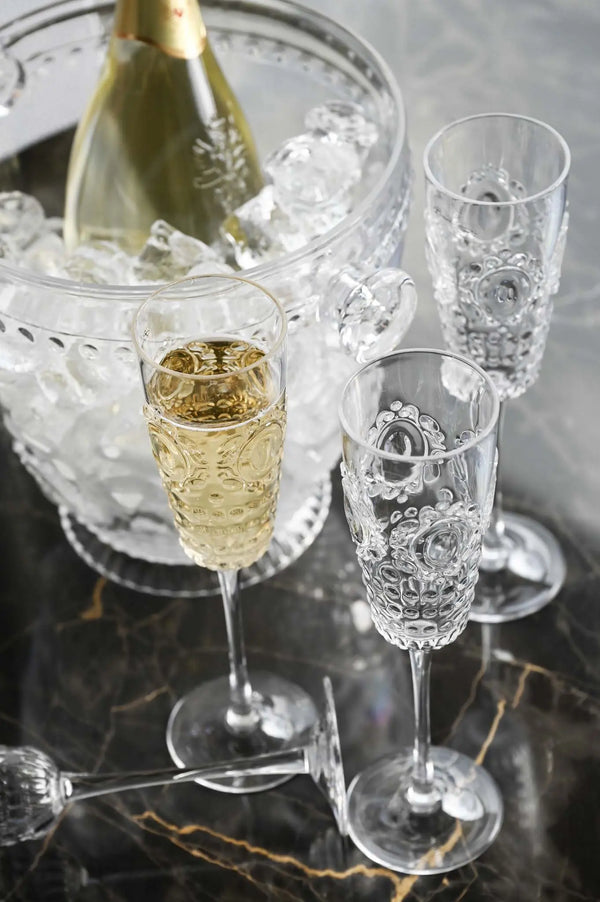 Acrylic Champagne Flute - Baroque & Rock - Amprio Milano