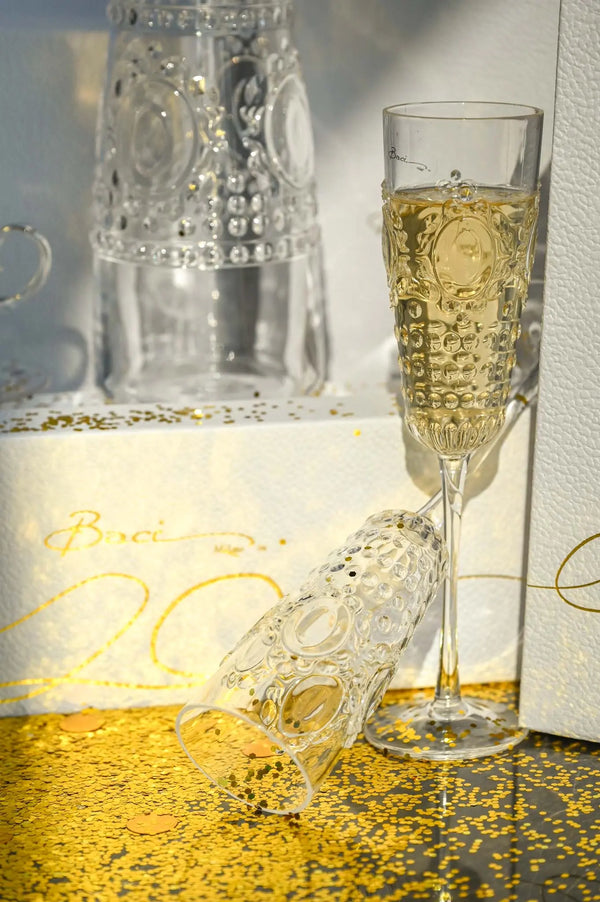 Acrylic Champagne Flute - Baroque & Rock - Amprio Milano