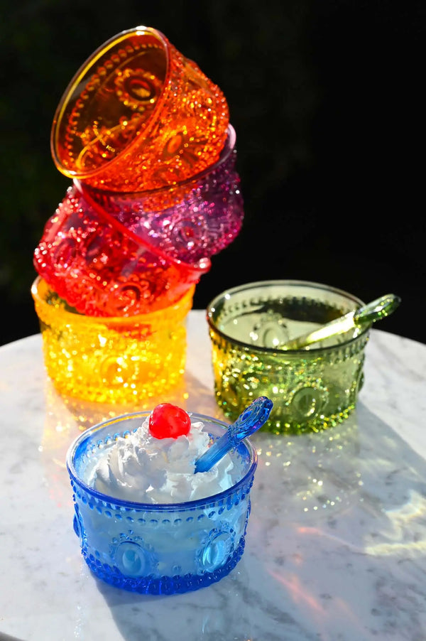 Anniversary Set 6 Acrylic Ice Cream Bowls - Baroque & Rock - Amprio Milano