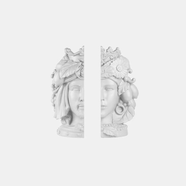 Double Face Bookend – Teste Matte – Amprio Milano