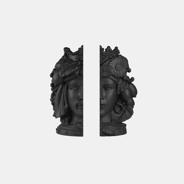 Double Face Bookend – Teste Matte – Amprio Milano