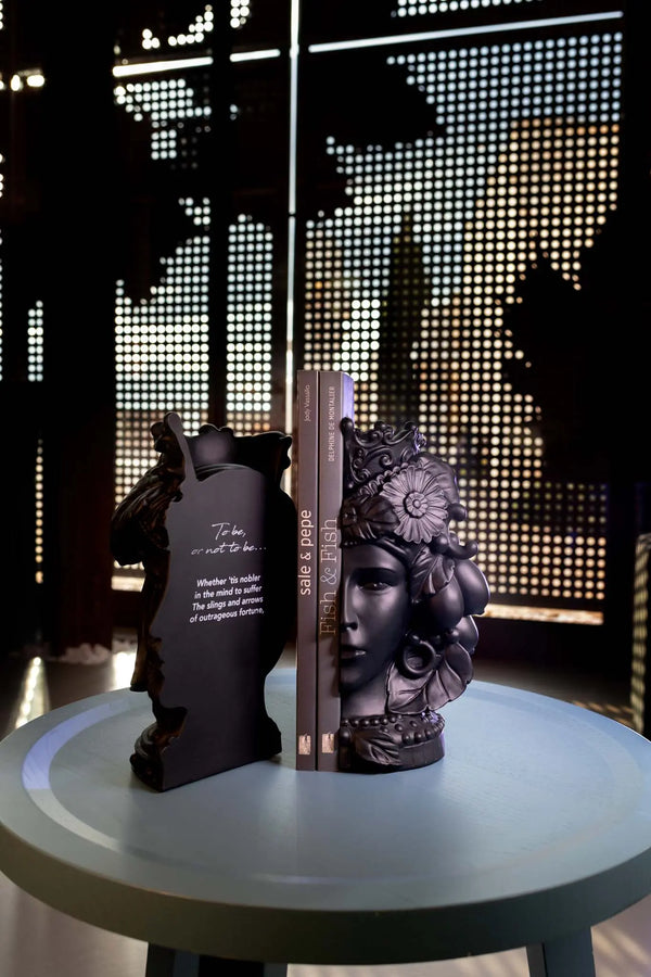 Double Face Bookend – Teste Matte – Amprio Milano