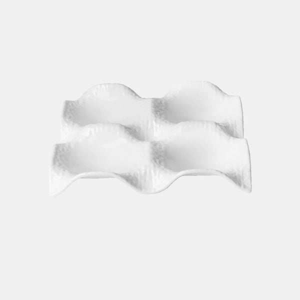 Melamine Gourmet Plate x4 Onda - Avant Guard - Amprio Milano