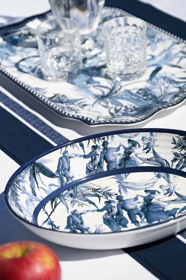 Melamine Oval Serving Bowl - Versailles - Amprio Milano