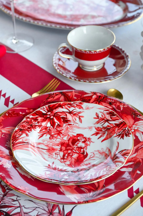 Sest 2 Tea Cups Porcelain – Le Rouge – Amprio Milano