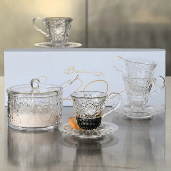Set 2 Coffee Cup & Saucer - Baroque & Rock - Amprio Milano