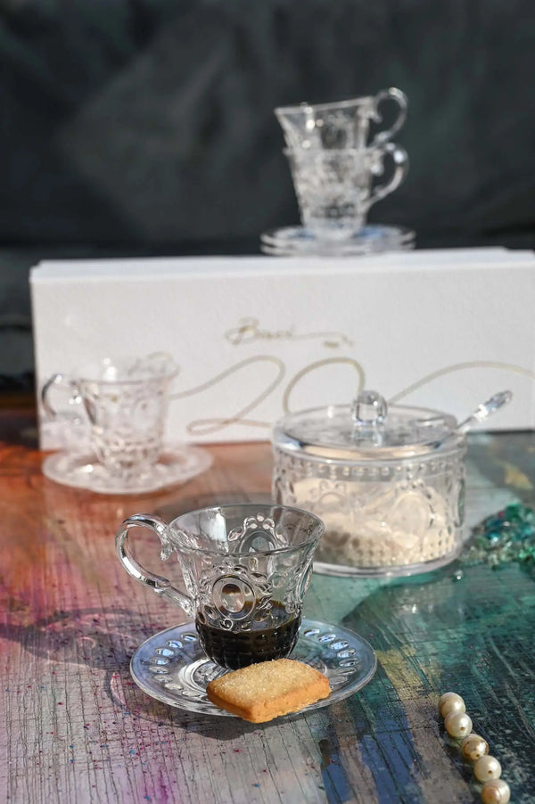 Set 2 Coffee Cup & Saucer - Baroque & Rock - Amprio Milano