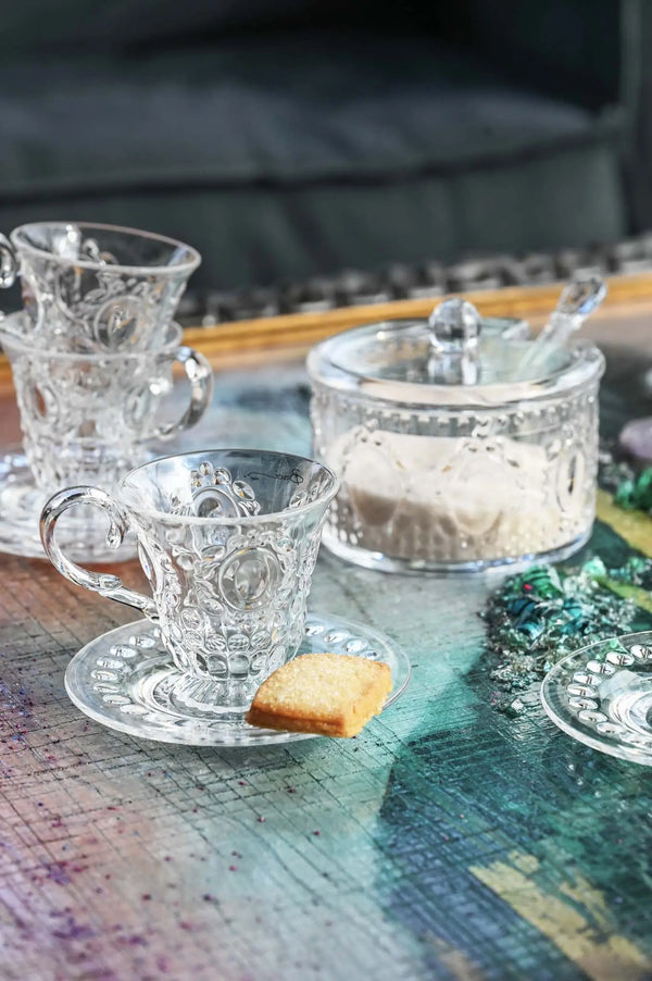 Set 2 Coffee Cup & Saucer - Baroque & Rock - Amprio Milano