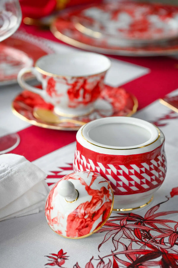 Sugar Bowl Porcelain – Le Rouge – Amprio Milano