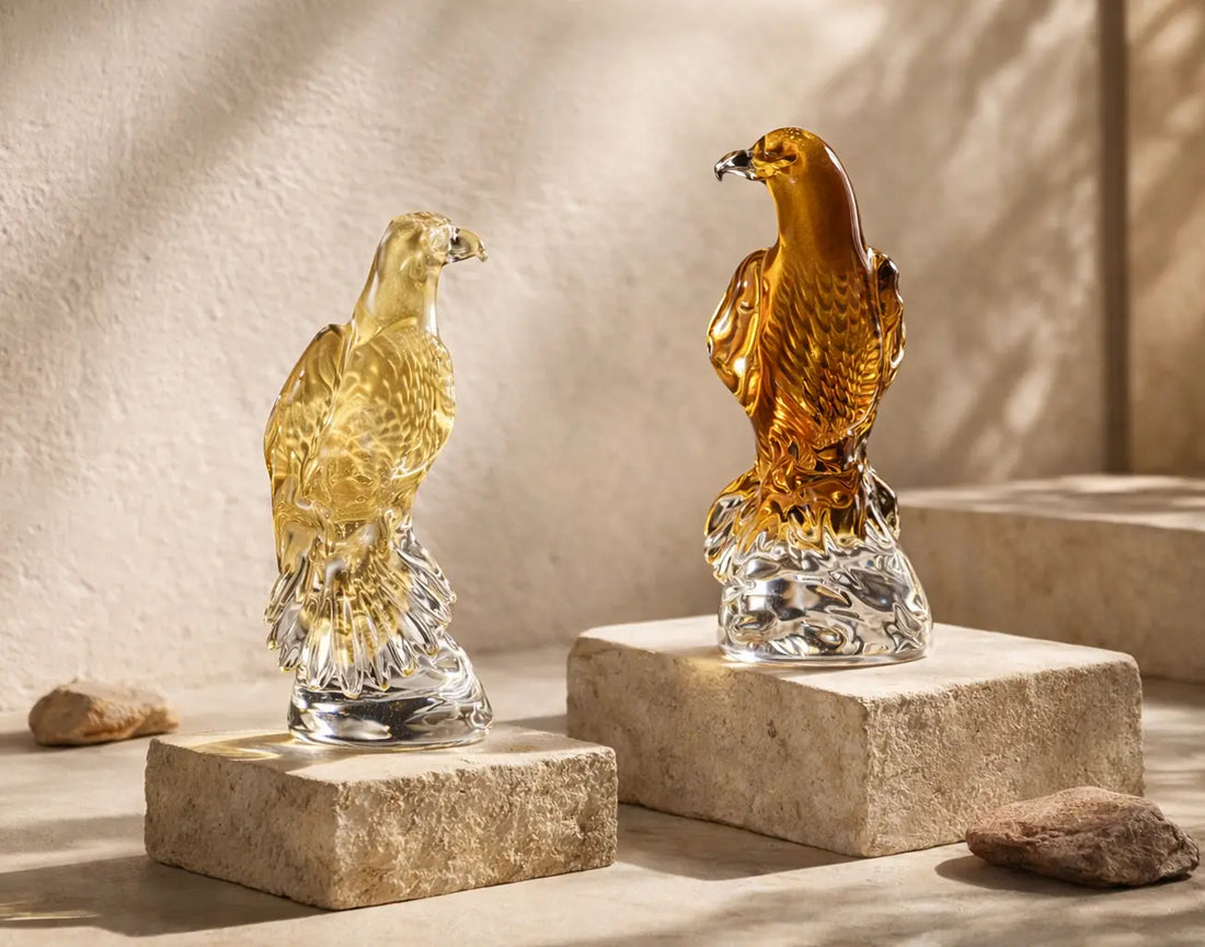 Hotel Lobby Art in Dubai: Crystal Birds Guests Photograph Amprio Milano