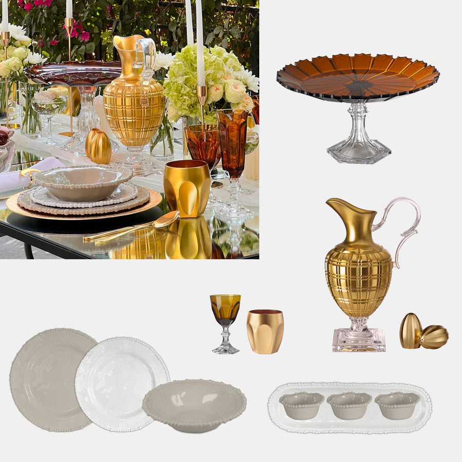 36-Piece Tableware Set (Melamine & Acrylic) Amprio Milano