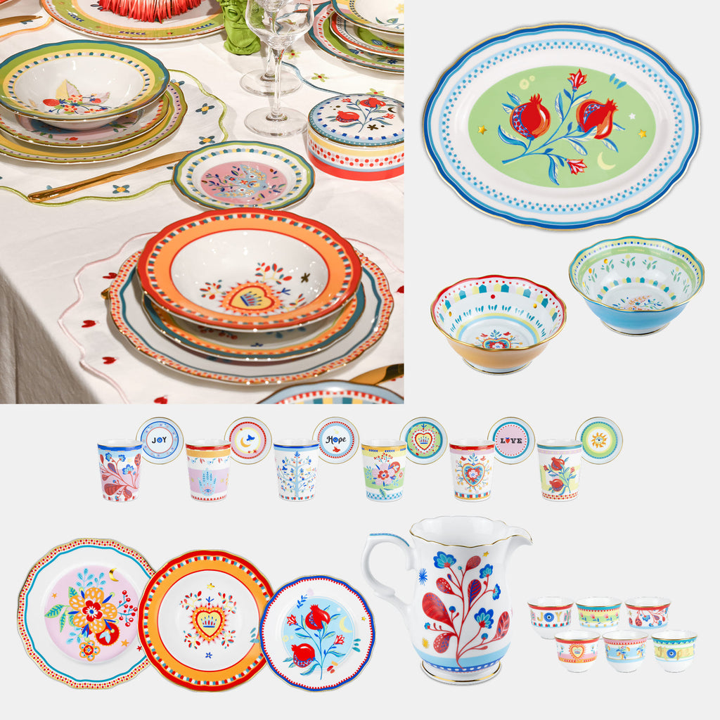34-Piece Tableware Set (Porcelain) - Mamma Mia Baci Milano