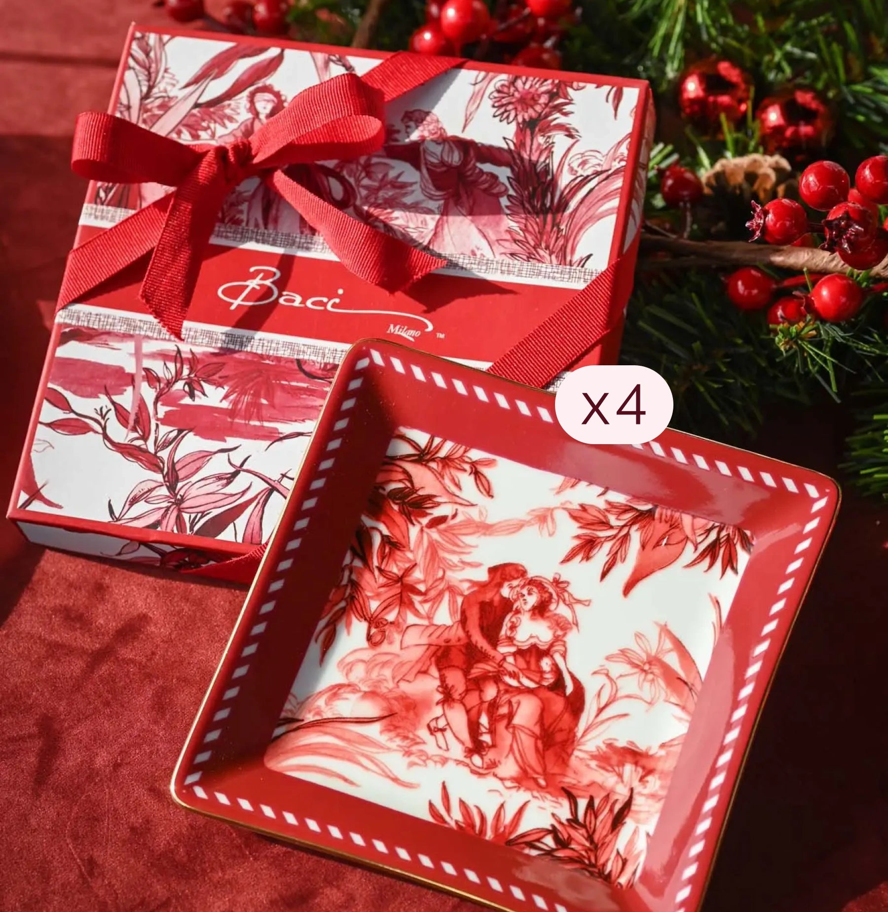 106 Pieces Dinner, Tea, Table & Décor Set for 12 — Le Rouge