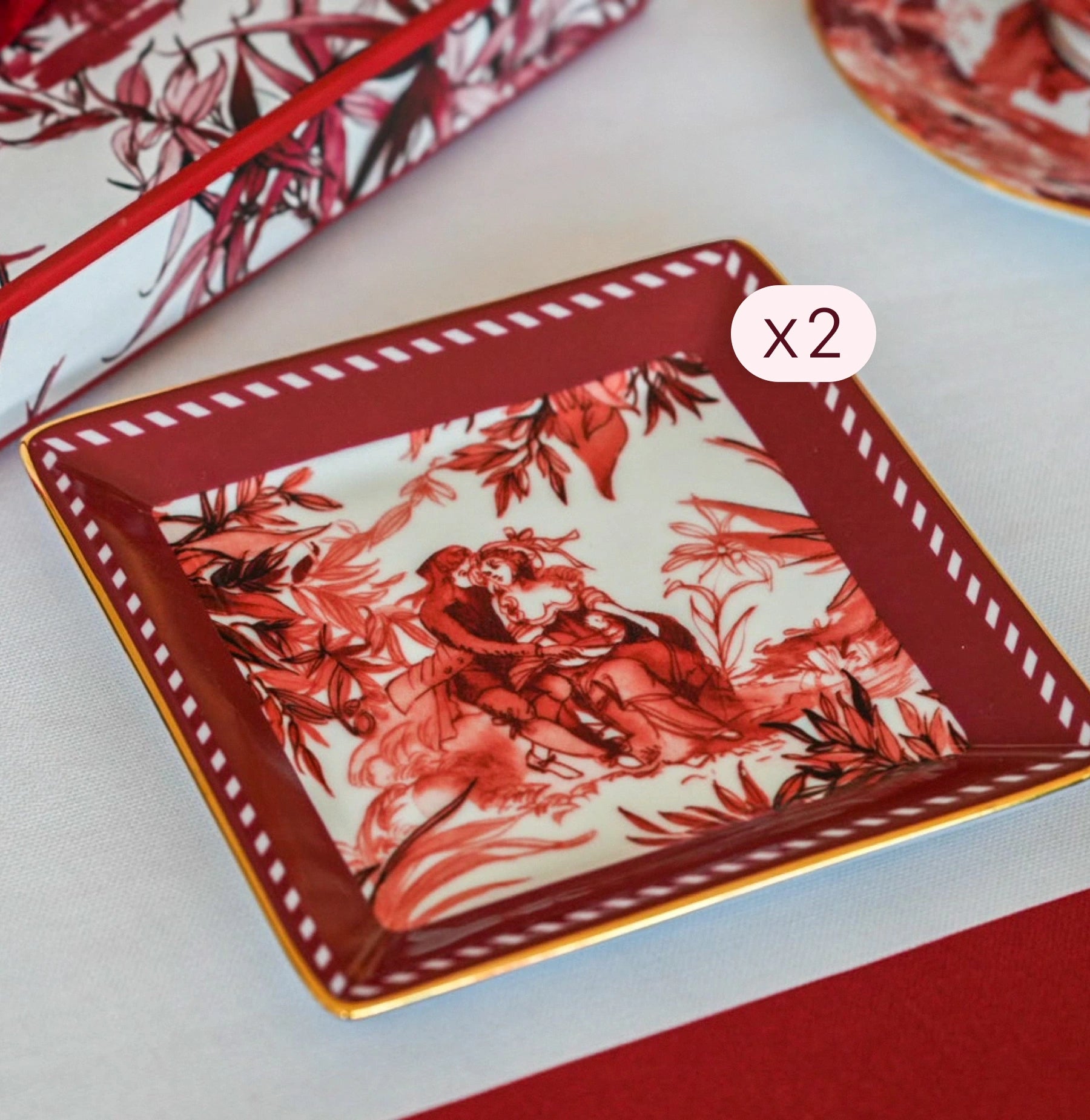 44 Pieces Dinner & Tea Set for 6 — Le Rouge