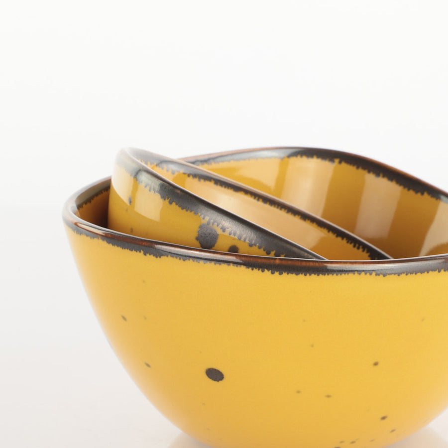Set of 2 Small Bowl Yellow - Aqua Cottage (700724010) #2