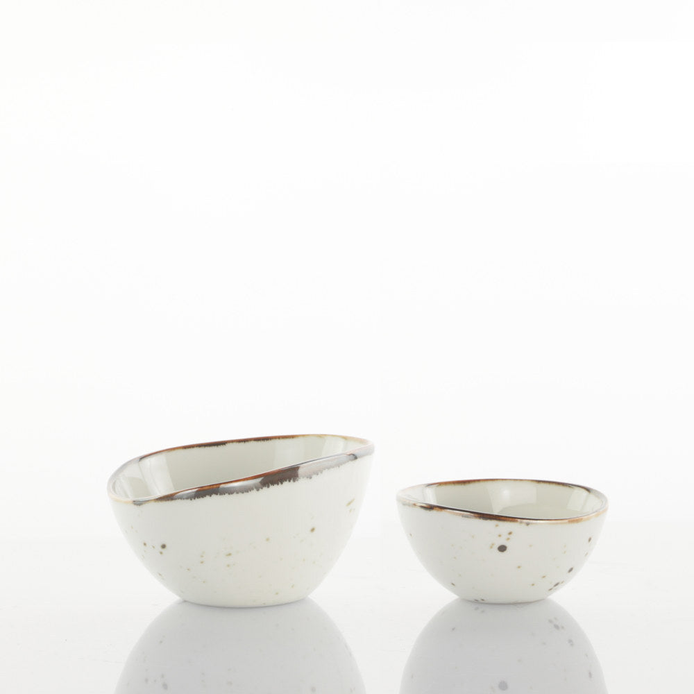 Set of 2 Small Bowl Ivory - Aqua Cottage (700724031) #1