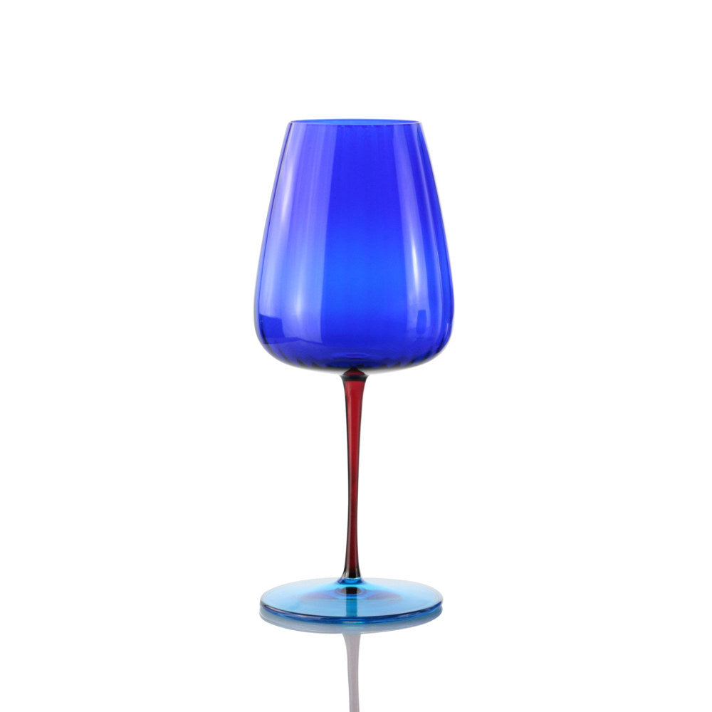 Set of 2 Wine Glass Blue - Joy (700729242)