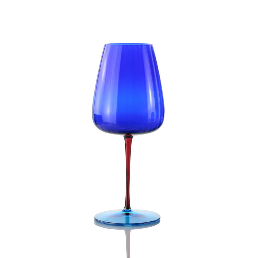 Set of 2 Wine Glass Blue - Joy (700729242)