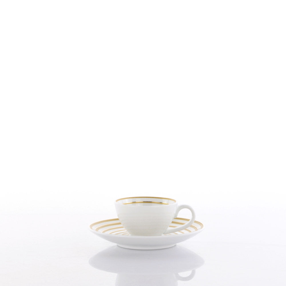 Set of 2 Coffee Cup Alba - Vintage Gold (700732164)