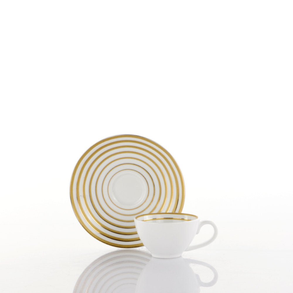 Set of 2 Coffee Cup Alba - Vintage Gold (700732164) #1