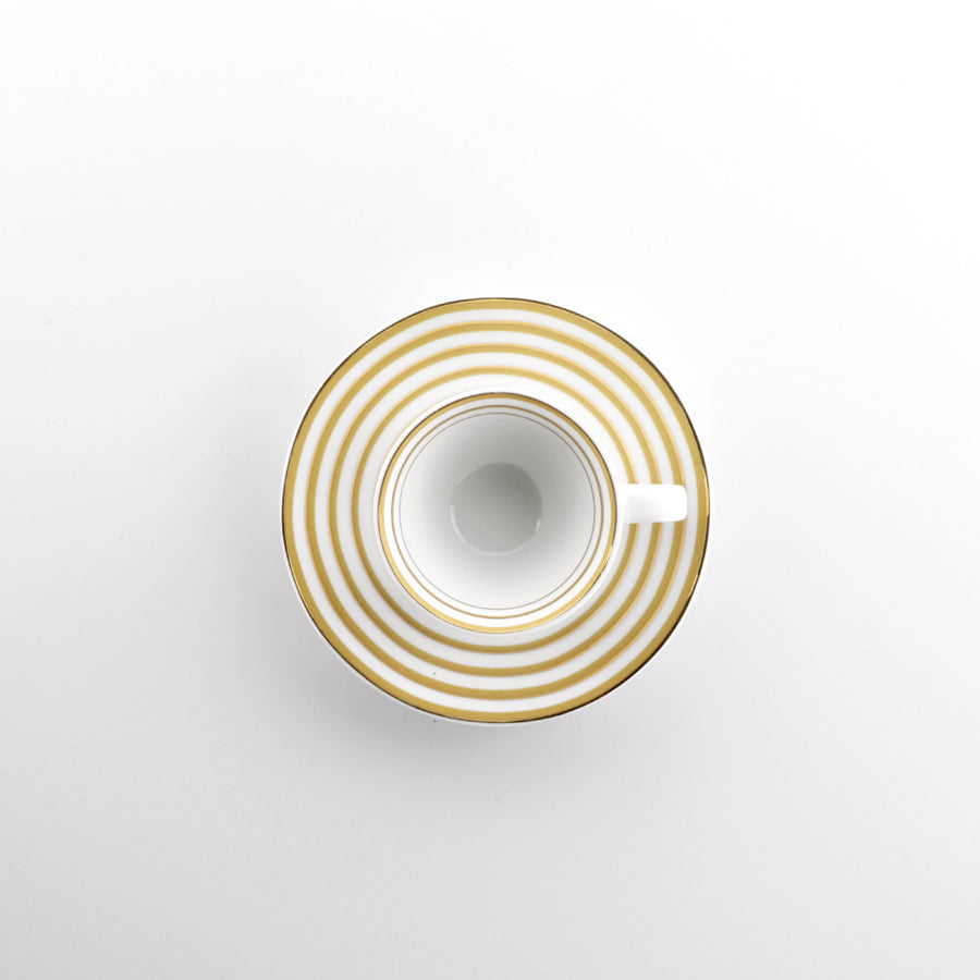 Set of 2 Coffee Cup Alba - Vintage Gold (700732164) #3