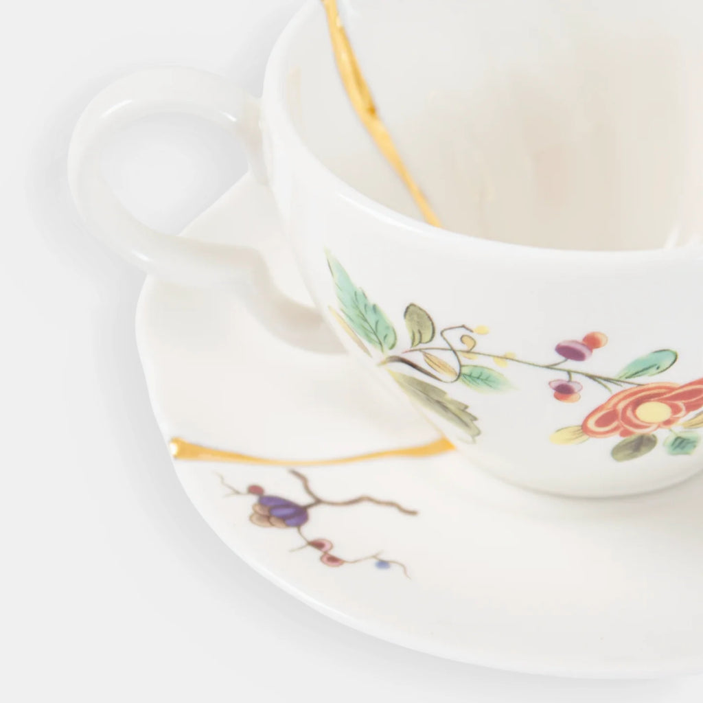 Kintsugi Coffee Cup & Saucer