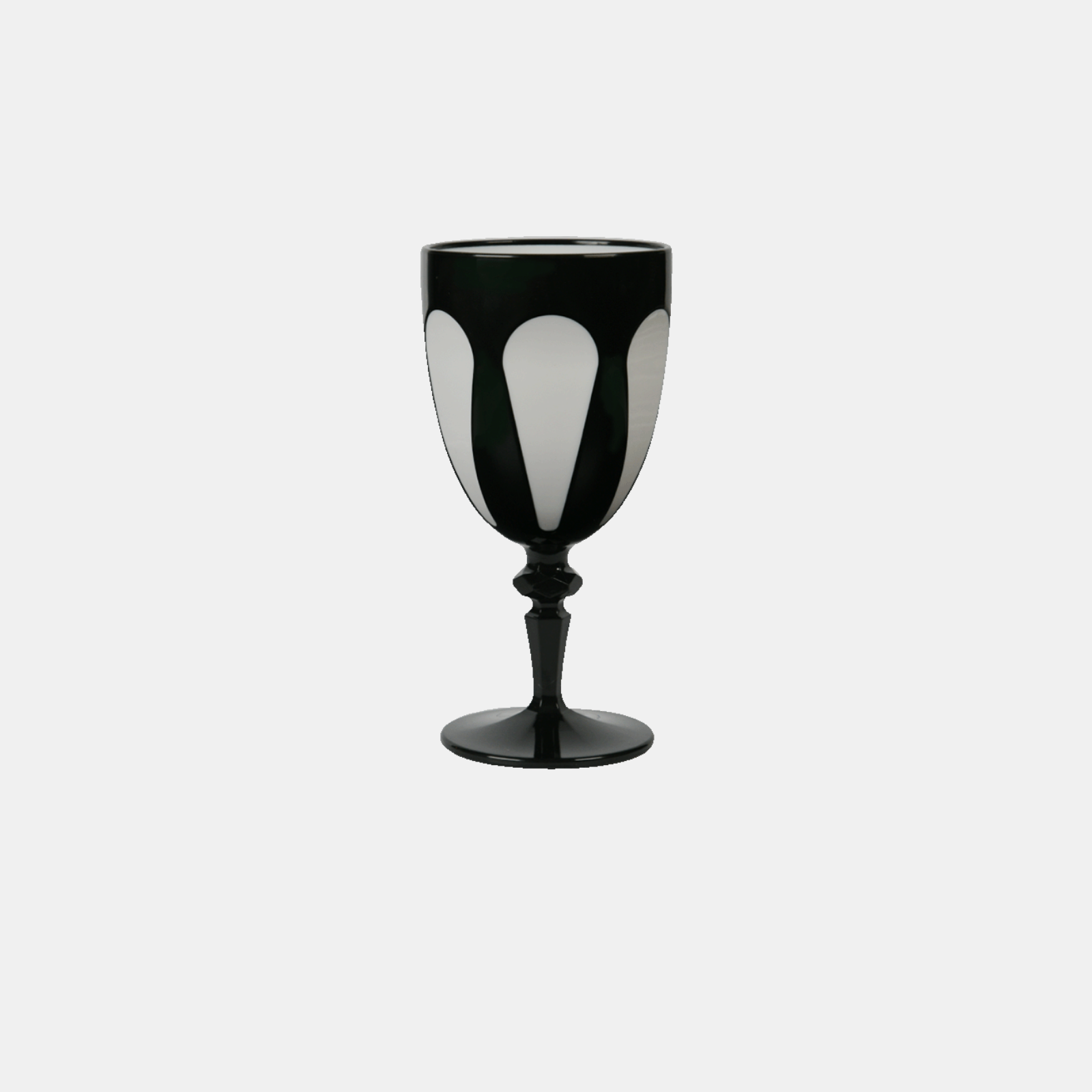 Aqua Bi-Color Acrylic Wine Glass Amprio Milano