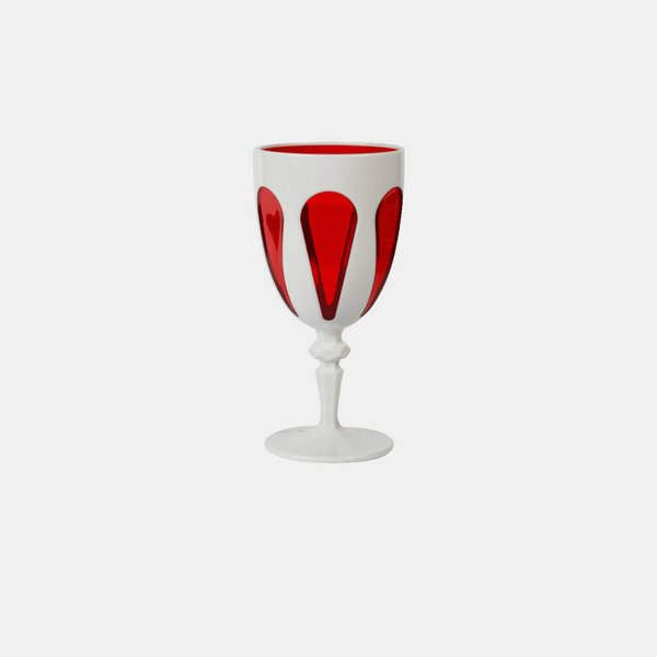 Aqua Bi-Color Acrylic Wine Glass
