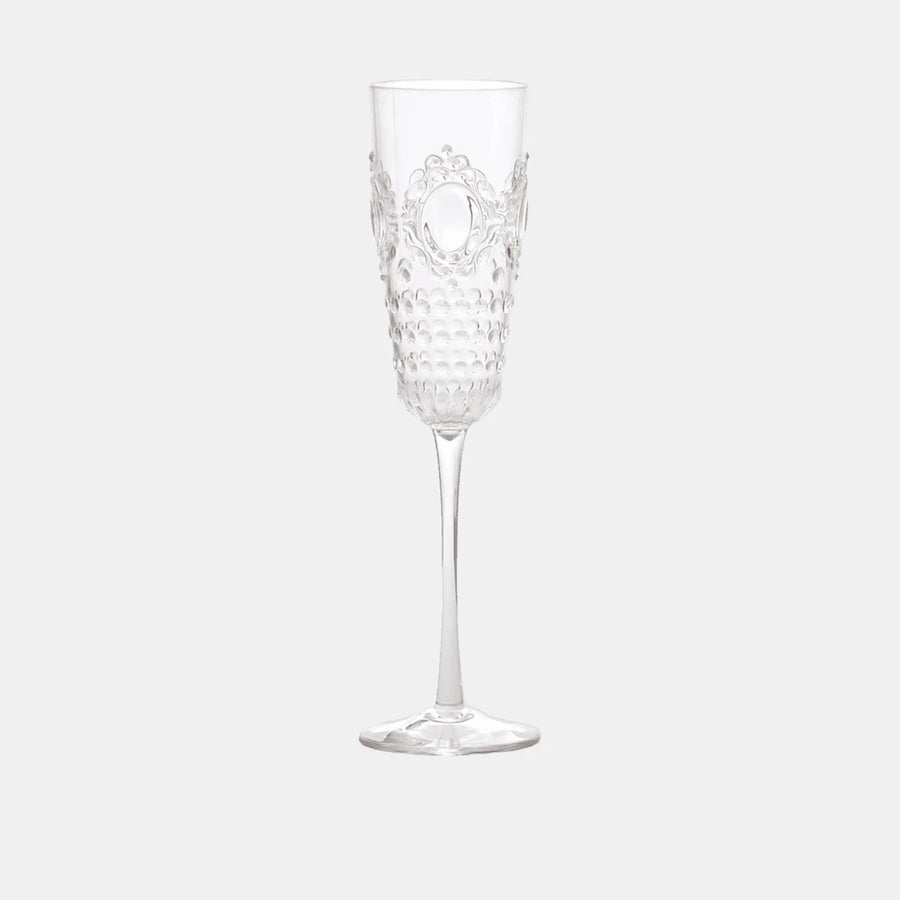Acrylic Champagne Flute - Baroque & Rock - Amprio Milano
