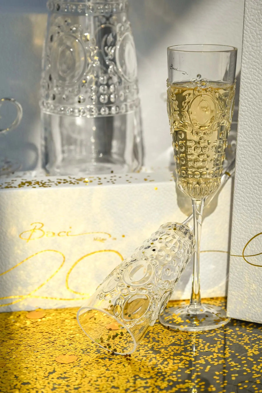 Acrylic Champagne Flute - Baroque & Rock - Amprio Milano