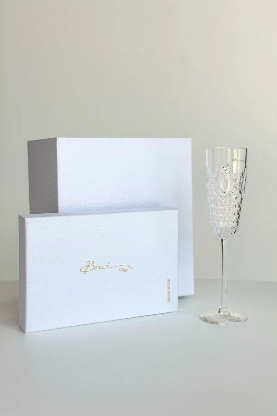 Acrylic Champagne Flute - Baroque & Rock - Amprio Milano