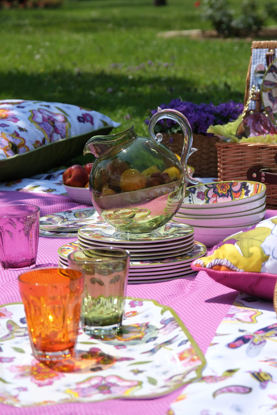 Acrylic Pitcher - Aqua - Amprio Milano