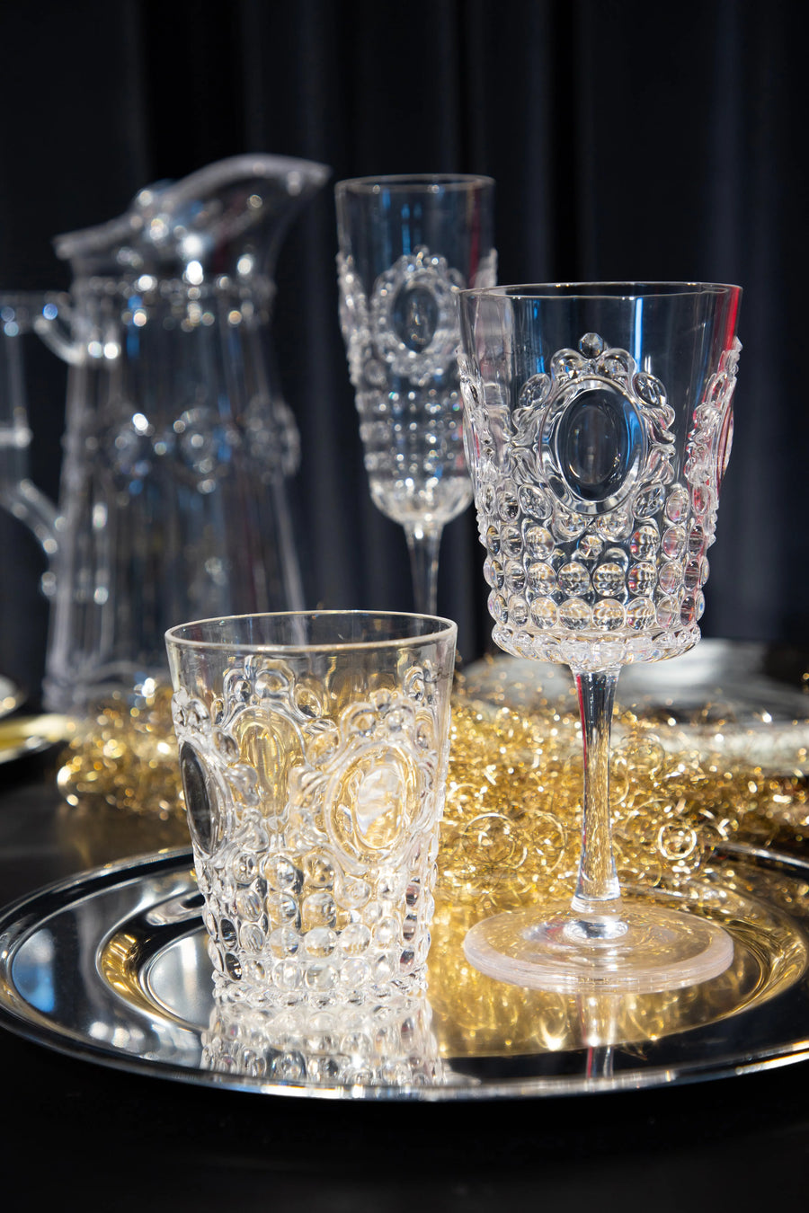 Acrylic Water Glass - Baroque & Rock - Amprio Milano