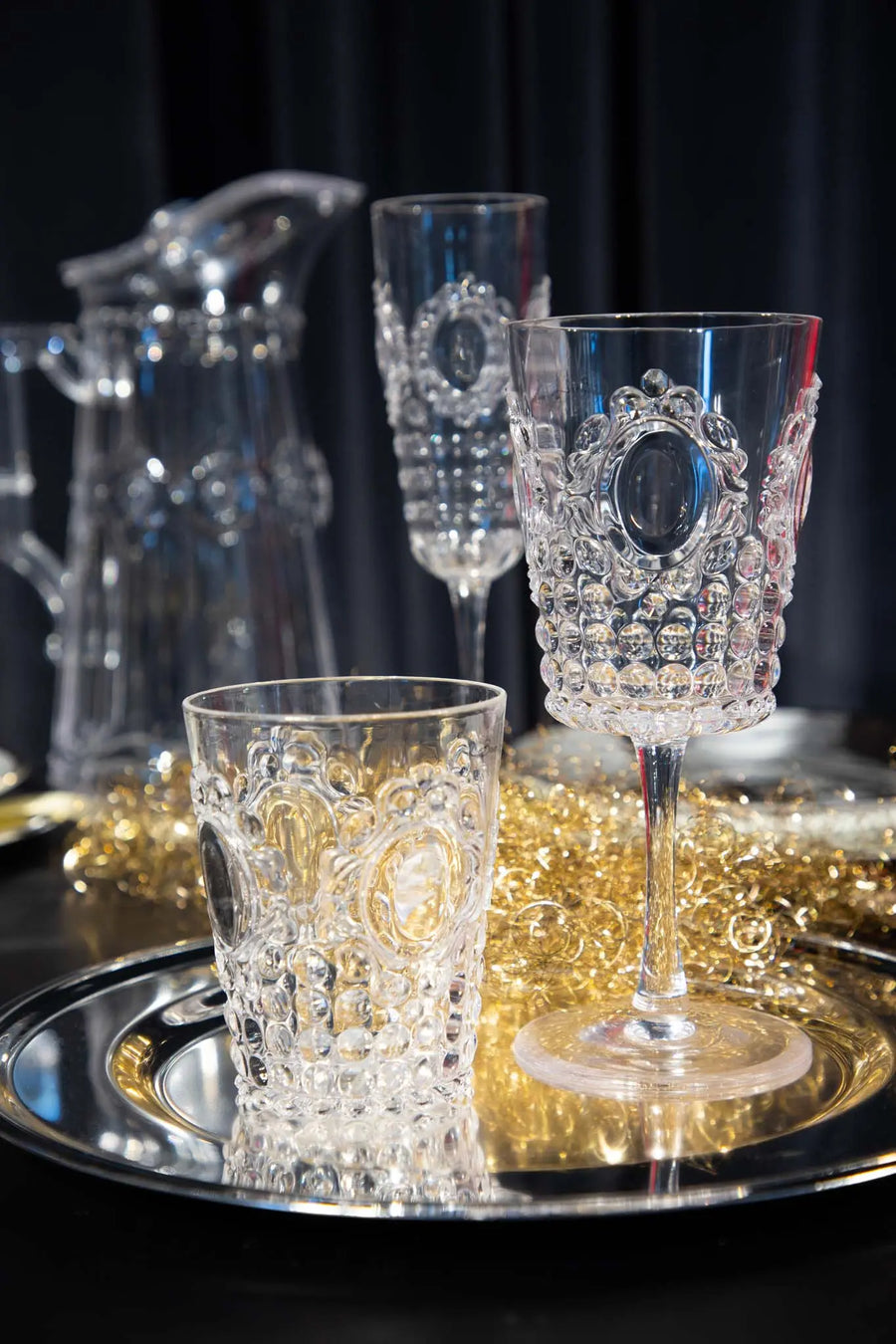 Acrylic Wine Glass - Baroque & Rock - Amprio Milano