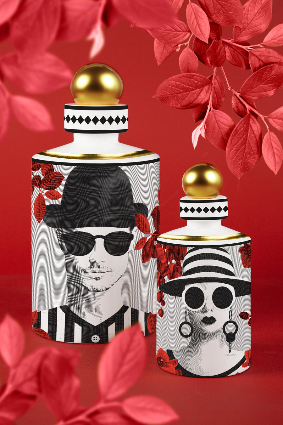 Bottle With Sphere - Magnum Mrs. White / Mr. Black - Gli inseparabili - Amprio Milano