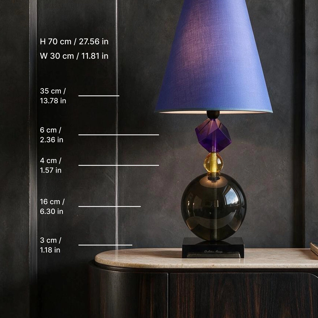 Sophie Blu Lamp - Charlottina detail