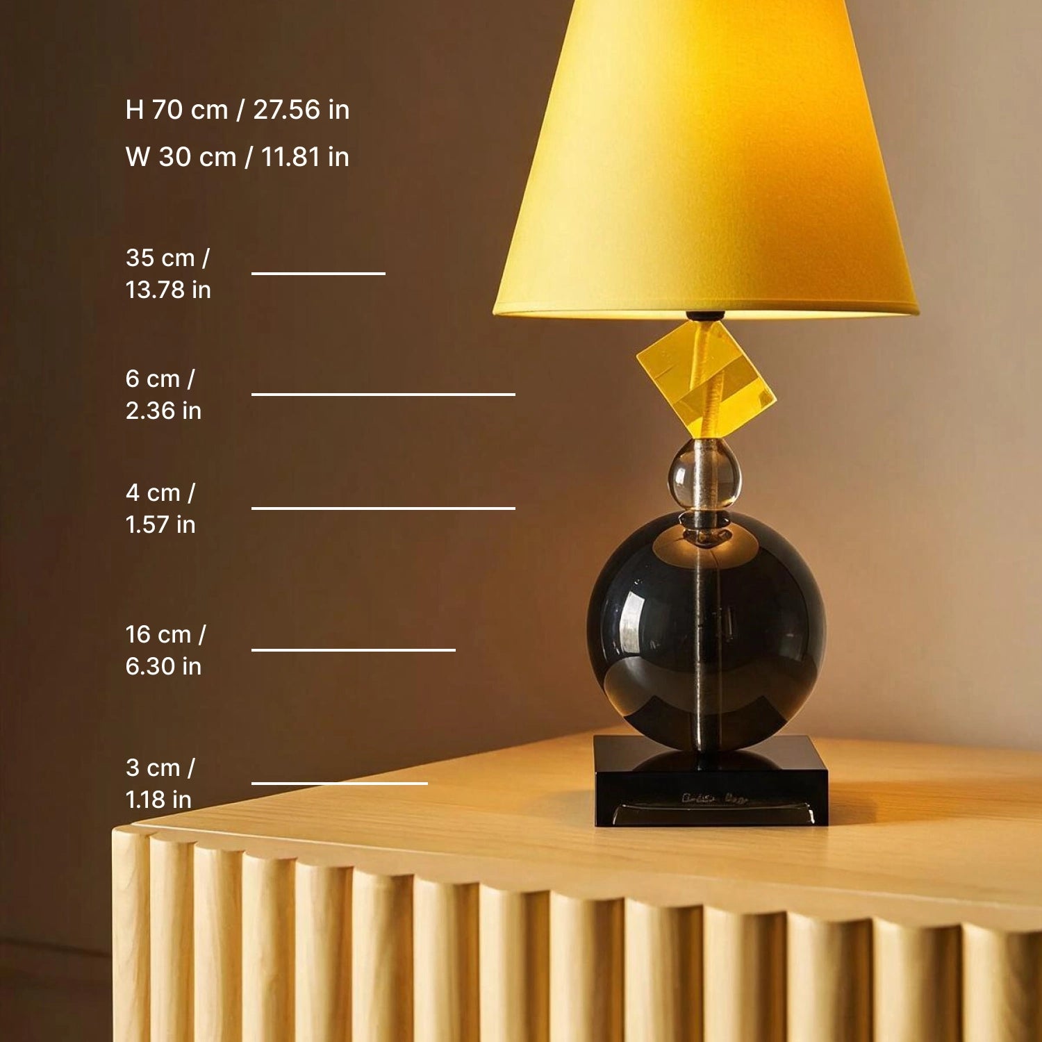 Sophie Giallo Lamp - Charlottina detail
