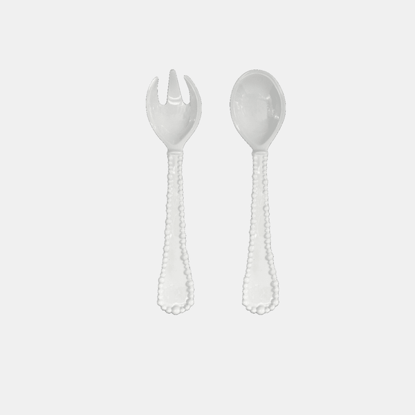 Joke Melamine WhiteSalad Cutlery Set