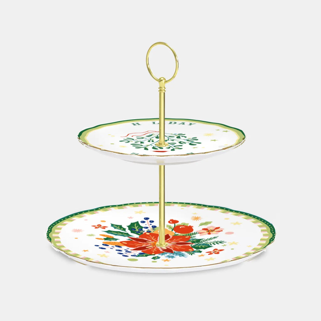 Cake Stand 2 Tiers – Mamma Mia Xmas – Amprio Milano