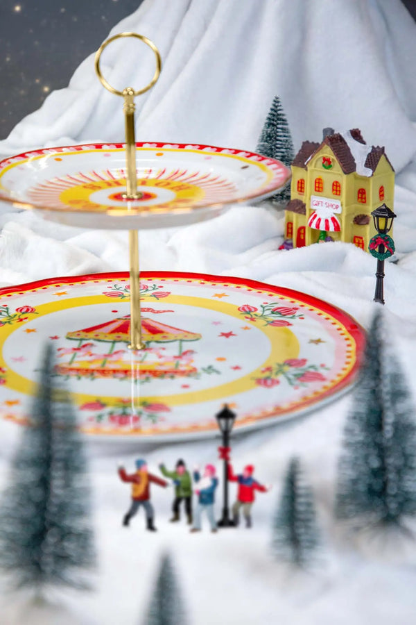 Cake Stand 2 Tiers – Mamma Mia Xmas – Amprio Milano