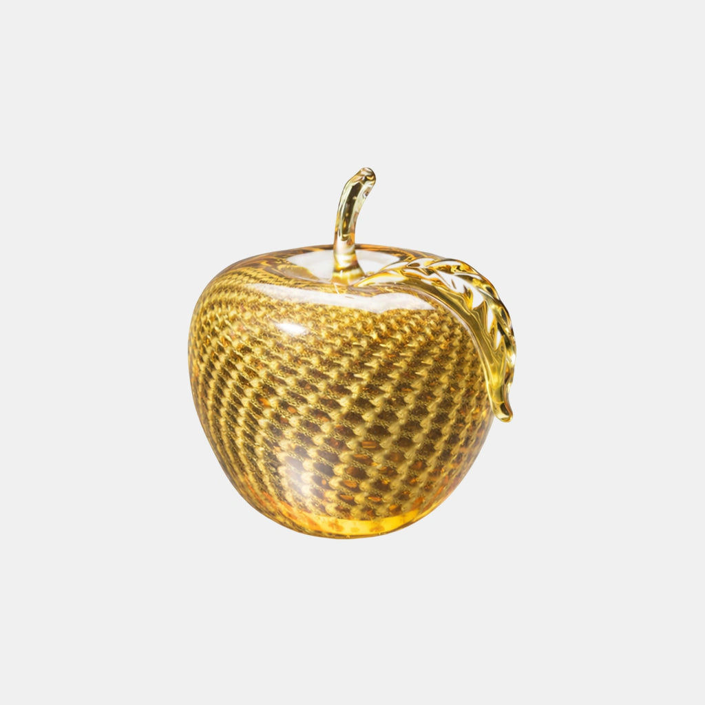 Apple Amber & Gold - Art Sculptures