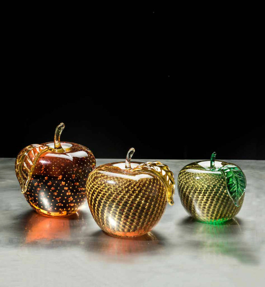 Apple Green & Gold - Art Sculptures