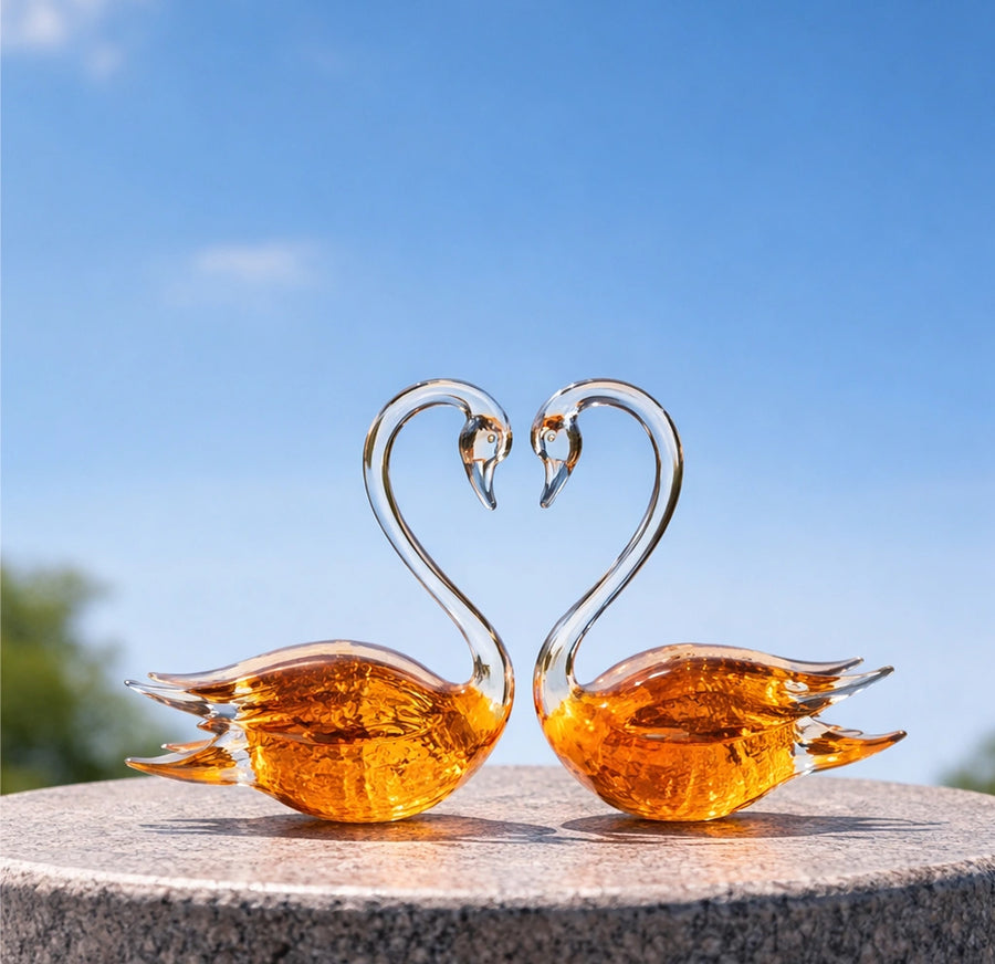 Swan Amber & Gold - Earth Animals