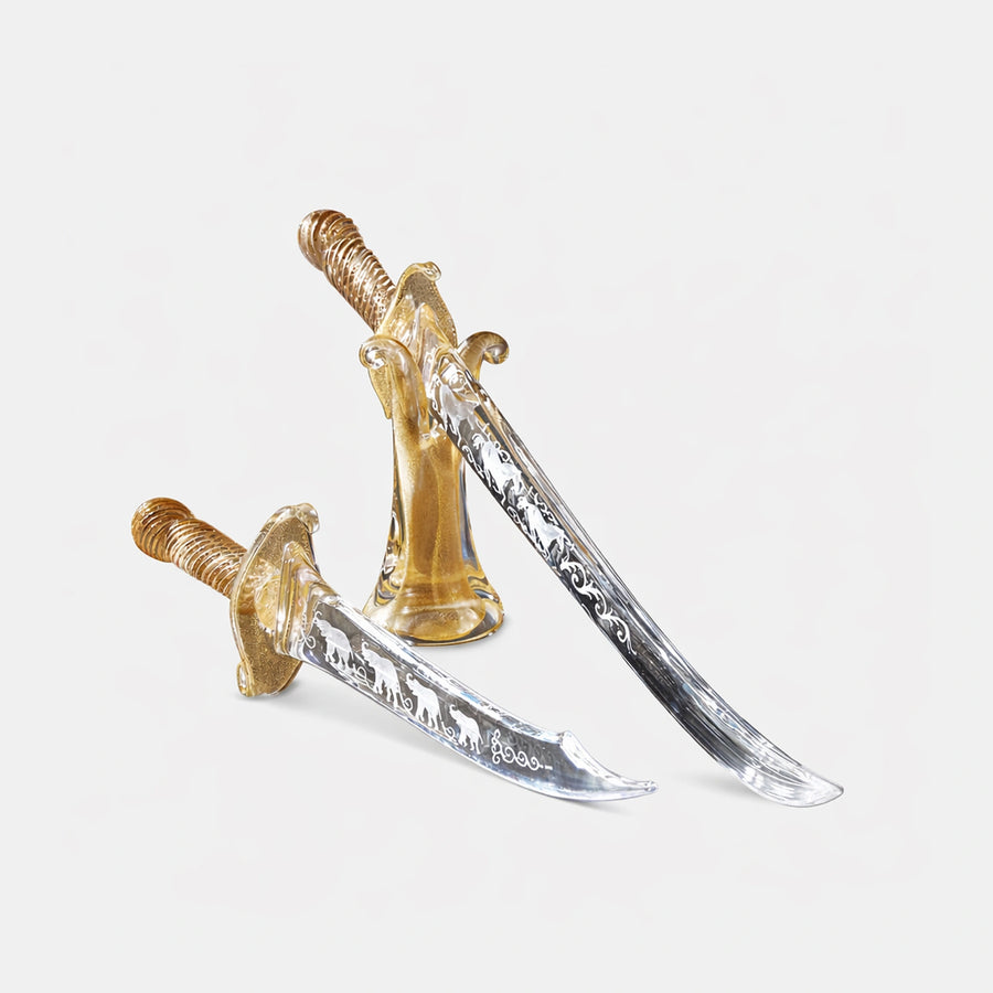 Dagger & Sword Califfo with Hand Engraving – Art Sculptures