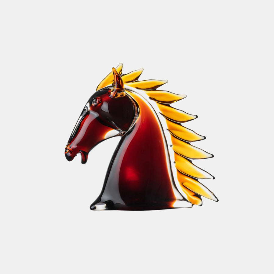 Horse’s Head Medium Amber – Earth Animals