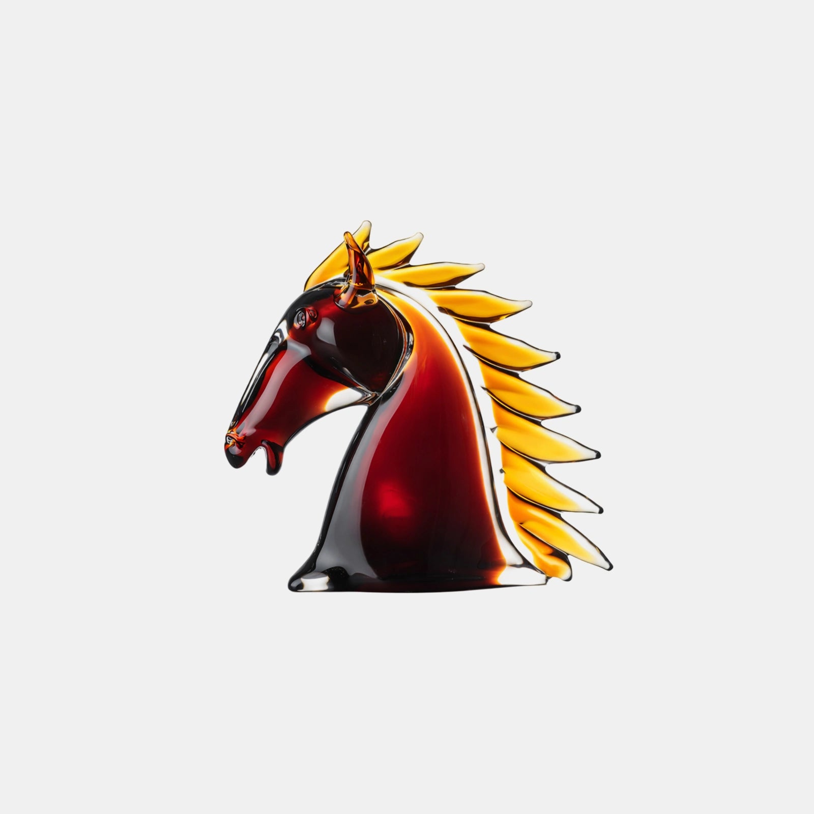 Horse’s Head Small Amber – Earth Animals