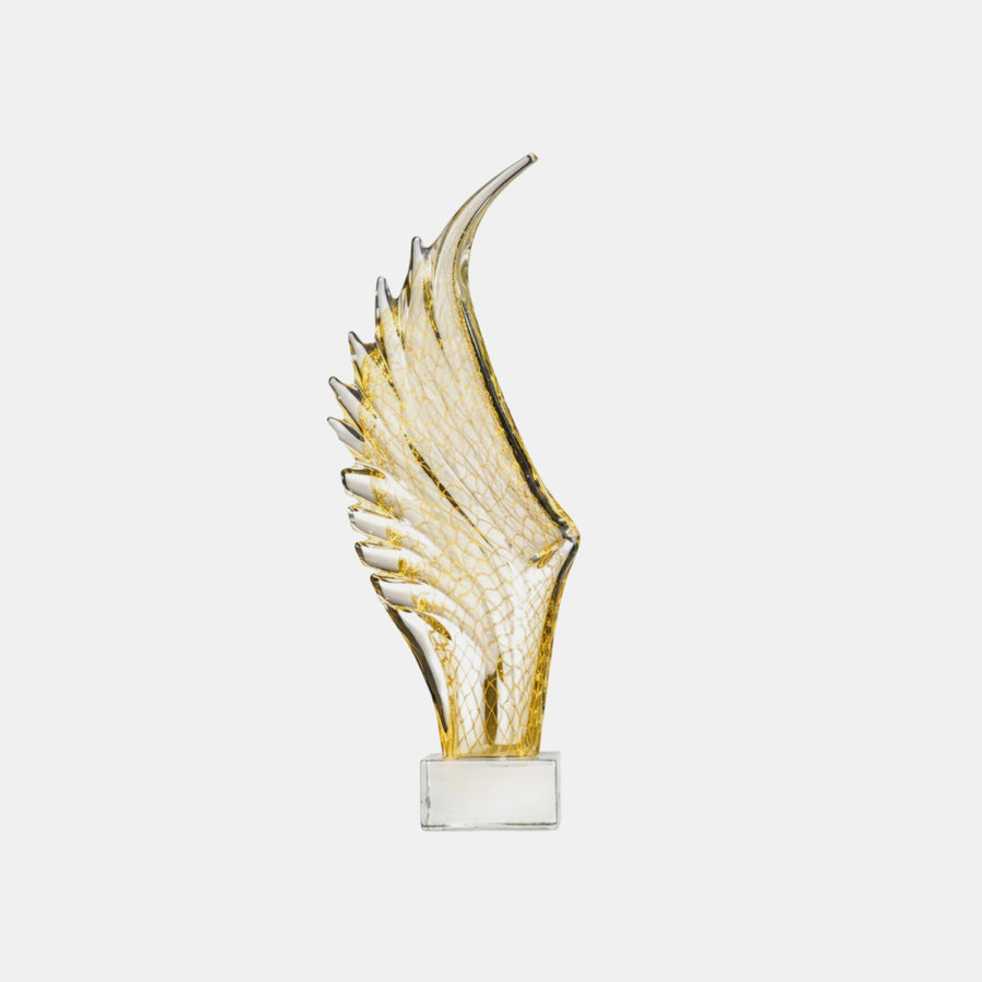 Wings Gold Left – Art Sculptures