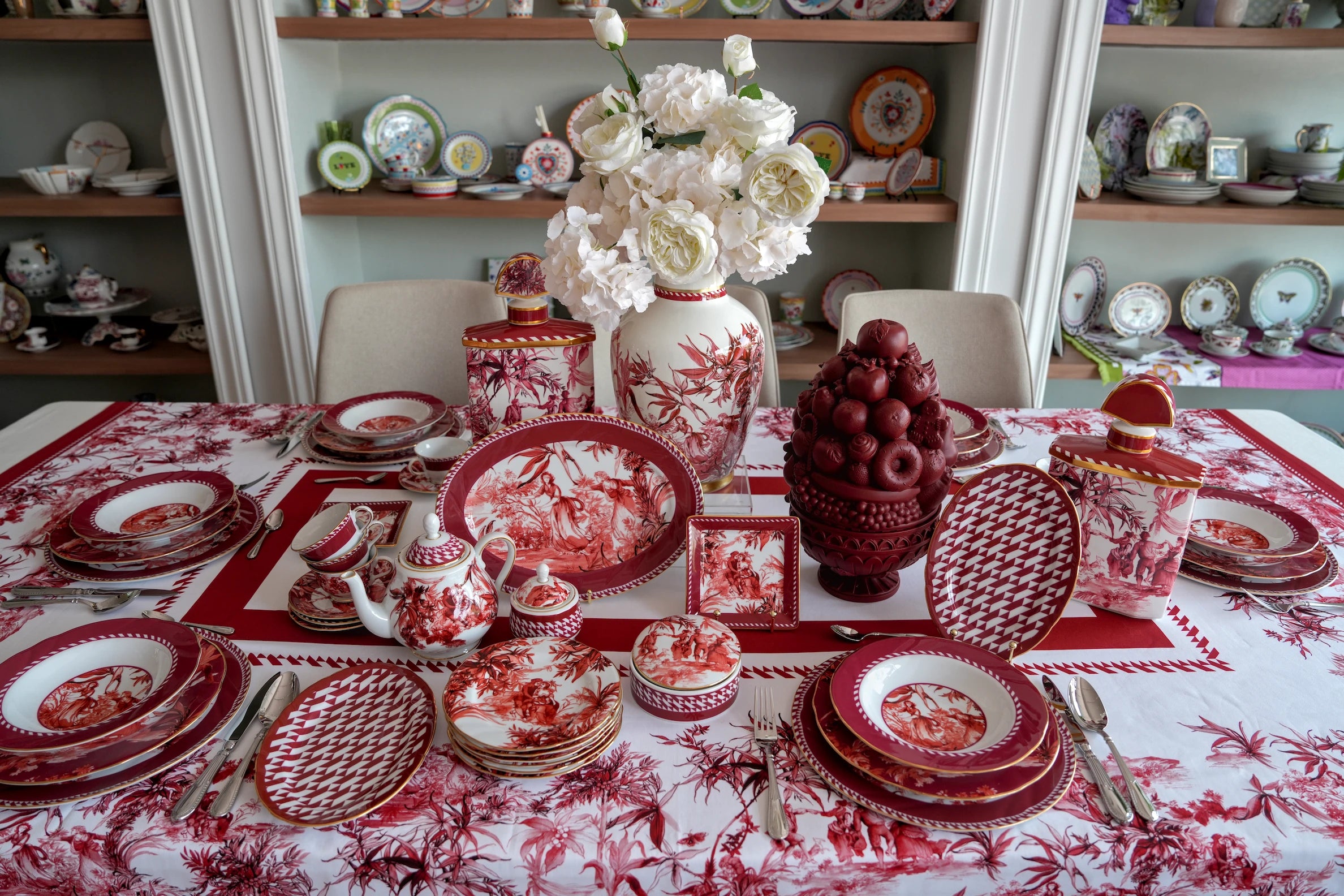 50 Pieces Dinner, Tea & Décor Set for 6 — Le Rouge