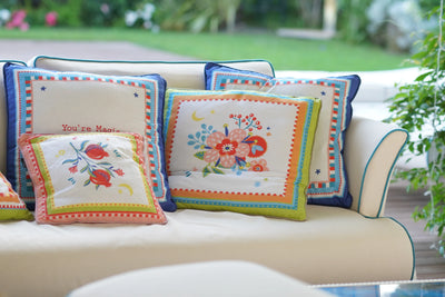 Embroidered Cushion - Mamma Mia